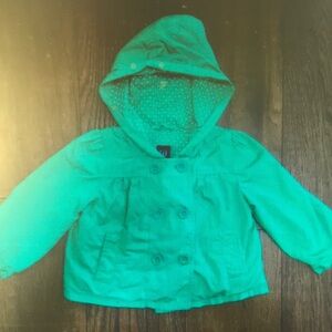Kids Green Hooded Jacket